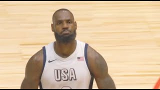 LeBron James Shocks Entire Crowd After Taking Over vs Germany In Final Minutes Team USA vs Germany [upl. by Pliner]