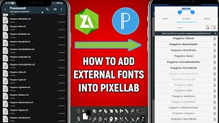 EXPAND YOUR FONTS OPTIONS  Adding External Fonts in Pixellab [upl. by Lamb]