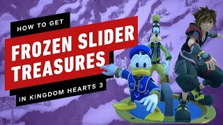 Kingdom Hearts 3 All Frozen Slider Treasures to Earn Orichalcum [upl. by Molton]