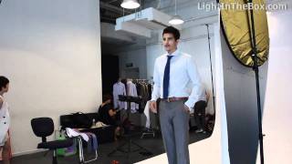 Mens Formal Wear Fashion Shoot From LightInTheBox [upl. by Lotsyrk511]