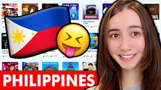 Playing PHILIPPINES Games in Roblox… [upl. by Silera]