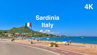 Italy 4K  Scenic Drive  Sardinia  Mountain landscapes Waterfront scenery [upl. by Ashjian]