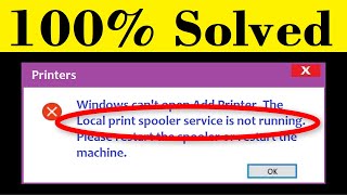 Two ways fix the local print spooler is not running in windows 10 [upl. by Bernie]