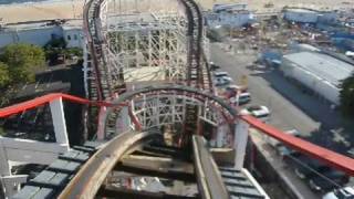 Cyclone Front Seat onride POV Coney Island Astroland [upl. by Asreht]