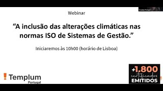 A Inclusão das Mudanças Climáticas nas normas ISO de Sistema de Gestão  orientações da ISOIAF [upl. by Bigelow857]