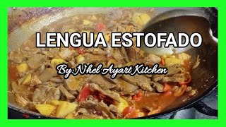 Legua EstofadoPinoy RecipeNhel Ayart Kitchen [upl. by Yeliac622]