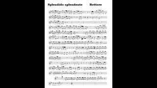 Splendido splendente Spartito con base musicale [upl. by Ardnot386]