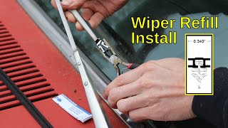 Replacing Classic Car Windshield Wiper Rubber [upl. by Yrolam]