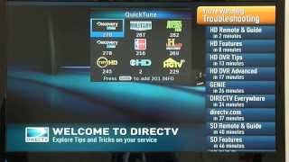 Direct tv Tips Quick Tune [upl. by Ymled309]