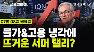 🔴0708 당잠사 美 고용둔화에 금리인하 기대감↑  SampP·나스닥 사상 최고가  佛 총선 예상 뒤집은 결과  테슬라 8연속 상승  비트코인 4개월만 최저 찍고 부활 [upl. by Stelmach]