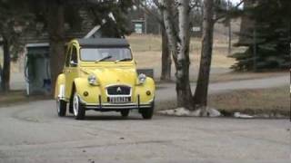 2CV jaune  Mimosa dans le Cariboo  avril 2011 [upl. by Aneloc]