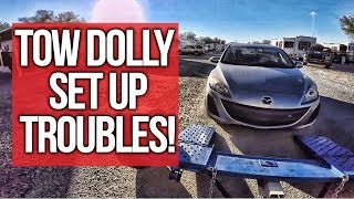 Full Time RV Living New Tow dolly Set Up Troubles [upl. by Gimble]