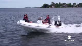 Suzumar Inflatables 380ORAB DH Full Aluminum Hull RIB  Suzuki Canada [upl. by Yraht]