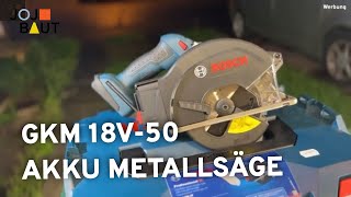 GKM 18V 50 Bosch Professional HANDKREISSÄGE für METALL [upl. by Atirehs215]