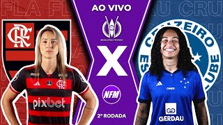 FLAMENGO 1x2 CRUZEIRO  BRASILEIRÃO FEMININO  SEGUNDA RODADA  AO VIVO COM IMAGENS DO ESTÚDIO [upl. by Adnouqal]