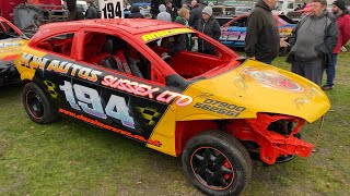 1600cc Banger World Final 2023 Allcomers 3 Ipswich Foxhall Stadium 181123 [upl. by Rahas854]