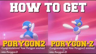 HOW TO EVOLVE PORYGON INTO PORYGON2 AND PORYGONZ POKEMON SWORD AND SHIELD [upl. by Ackerley]