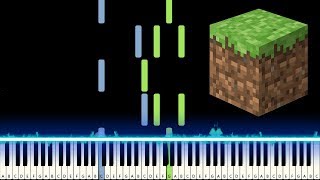 Minecraft  Subwoofer Lullaby Piano Tutorial Synthesia [upl. by Aserahs]