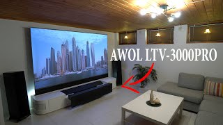 AWOL Vision LTV 3000 PRO review  The best triple laser 4K UST projector [upl. by Magee]