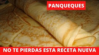 COMO HACER PANQUEQUES  NUEVA RECETA CON LEVADURA [upl. by Chlores]