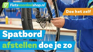 Aanlopend spatbord verstellen van je fiets  Fietsvoordeelshopnl Doe Het Zelf [upl. by Anitaf578]