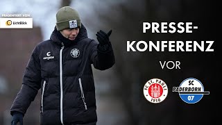 Die Pressekonferenz vor dem Spiel gegen den SC Paderborn 07 I Präsentiert von LichtBlick [upl. by Arimaj]