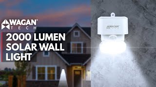 2000 Lumen Solar Wall Light  First Look amp Features item 8569 [upl. by Herrle]