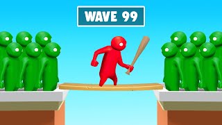 Can You Beat 100 Waves Of ZOMBIES Gang Beasts [upl. by Choo694]