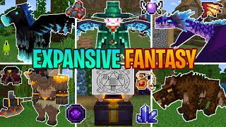 EXPANSIVE FANTASY ADDON para MINECRAFT PE 118 a 1182  EXPANSIVE FANTASY v20 BETA MINECRAFT PE [upl. by Ahsets]