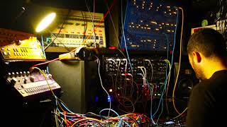 Eurorack Live Techno ft Octatrack as main Mixer Erica Synths Techno System and Shared System [upl. by Tatianna]