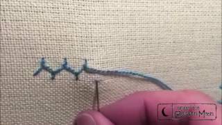 Stitching Society Cretan Stitch Tutorial by Amy McClellan [upl. by Imugem]