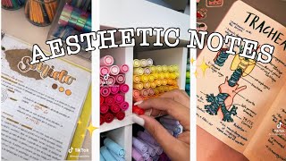 Aesthetic pretty notes 2  Tiktok compilation [upl. by Ahsimac266]