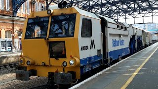 Tamper Track Machine through Bournemouth  Balfour Beatty DR75501  6Q66  210322 [upl. by Sellma747]