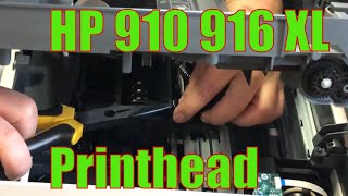 Replace Printhead for HP 910 916XL  OfficeJet Pro 8022 8025 8028 8035 9015 9018 9025 [upl. by Enayr549]