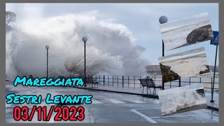 Mareggiata Sestri Levante 03112023 Storica [upl. by Trevethick712]