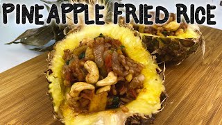 Pineapple fried rice Thai homemade recipe [upl. by Eikceb680]