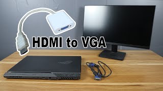 How to Connect Windows 11 Laptop HDMI to VGA Monitor [upl. by Spragens]