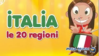 Geografia  Italia le 20 regioni MelaEducational [upl. by Auohp]