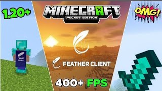 Feather client for mcpe  12080  FPS BOOST  ELVISH3457 [upl. by Cindra]