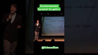 Genderneutrale Sprache mit dem Entgendern nach Phettberg scienceslam wisskomm wissenschaft [upl. by Patrica]