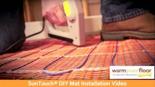 SunTouch 30quot DIY Floor Heating Mat Install [upl. by Lancaster305]