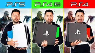 PS5 vs PS4 Pro vs PS4  le Gros Comparatif  rapidité gameplay [upl. by Yticilef]