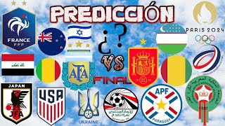 PREDICCIÓN DEL TORNEO DE FÚTBOL MASCULINO DE LOS JUEGOS OLÍMPICOS PARIS [upl. by Bodkin]