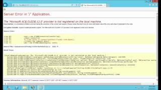 The MicrosoftJetOLEDB40 provider is not registered on the local machine IIS8 or IIS7 [upl. by Laro]