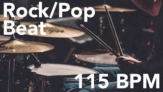 🤘 🥁 RockPop Basic Beat 115 BPM [upl. by Sera378]