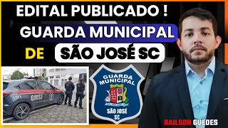 Análise Do Edital Guarda Municipal  SÃO JOSÉ SC [upl. by Atilrac]