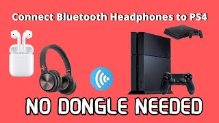 How to use any Bluetooth Headset for use with PS4 NO DONGLE NEEDED [upl. by Clellan]