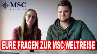 Eure Fragen zur MSC Weltreise beantwortet MSC World Cruise 2024 🛳️ MSC Poesia Weltreise 005 [upl. by Fey]