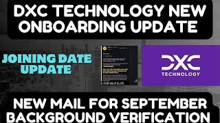 Dxc technology onboarding updateDxc technology new joining Update [upl. by Whelan975]