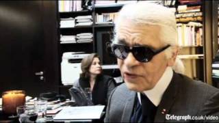 Karl Lagerfeld Interview [upl. by Acinorehs]